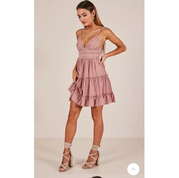 Gorgeous Blush Lace Boho Dress - Picture 2 of 7